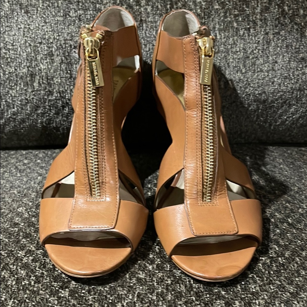 Michael Kors Tan Zippered Heels